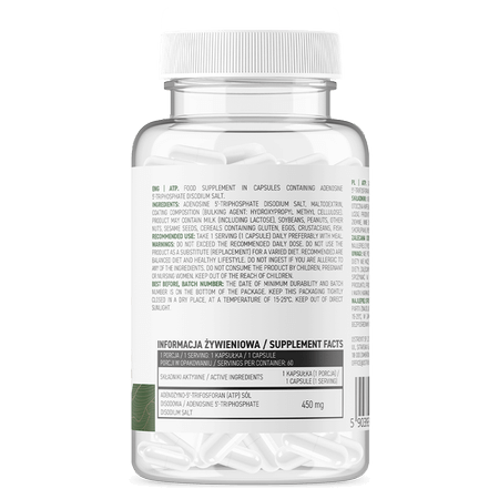 OstroVit ATP 450 mg 60 caps - Drogeriq.com Дрогерия, OstroVit ATP, атп капсули, атп цена , добавки за енергия, лекарсва за енергия, добавки за сила и енергия, предтренировъчни добавки, добавки за издръжливост, 
