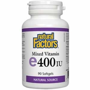 Natural Factors Mixed Vitamin E 400 IU Токофероли микс 268 мг х 90