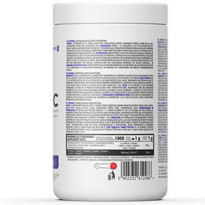 OstroVit 100% Vitamin C Powder 1000g Повишава имунитета и подобрява възстановителните процеси. Спомага за усвояването на веществата като стимулира синтеза на колаген