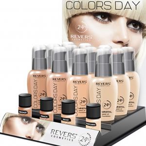 Revers Mineral Foundation Colors Day 50мл Фон дьо тен COLOURS DAY осигурява средно покритие и ефект на безупречна кожа