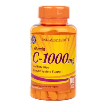 Витамин С с екстракт от шипки (Vitamin C with Rose Hips) 1000мг 100 таблетки