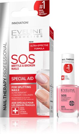 Eveline Cosmetics SOS Балсам за нокти с калций и колаген 12 мл