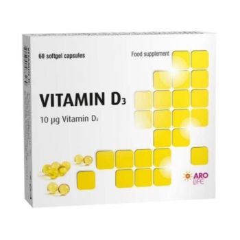 AroLife Витамин D3 60 капсули