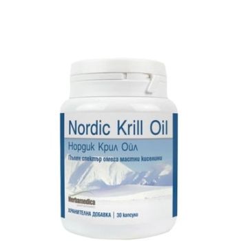 Nordic Krill Oil за поддържане здравето на сърдечно-съдовата система х30 капсули Herbamedica