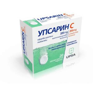 УПСАРИН + ВИТАМИН C ефервесцентни таблетки х 20