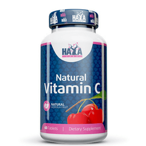 HAYA LABS Natural Vitamin C Acerola  Ацетола 60 Tabs.