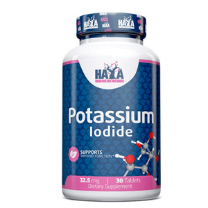 HAYA LABS Potassium Iodide ЙОД 32.5mg х 30 Tabs.