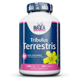 HAYA LABS Tribulus Terrestris 1000 mg 100 Tabs Насърчава растежа на мускулна маса и  увеличава сексуалното желание. Стимулира изгарянето на мазнините