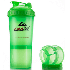 AMIX Shaker Monster Bottle е съсСтрахотен дизайн с няколко отделения за съхранение на различни видове добавки