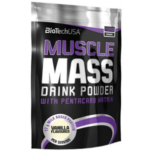 BIOTECH USA Muscle Mass 1000g Стимулира покачването на чистата мускулна маса. Подпомага възстановането благодарение на висококачествените си съставки.