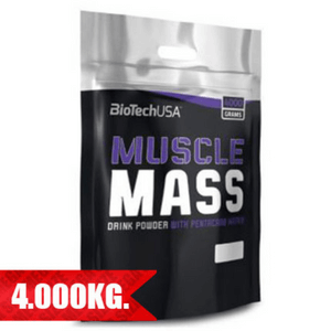 BIOTECH USA Muscle Mass 4000g Стимулира покачването на чистата мускулна маса и спомага за възстановяването. Съдържа 11 вида протеин плюс 5 вида въглехидрати.
