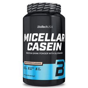 BIOTECH USA Micellar Casein 900g има Високо съдържание на протеин с удължено абсорбиране. Много ниско съдържание на захар без мазнини и палмово масло.