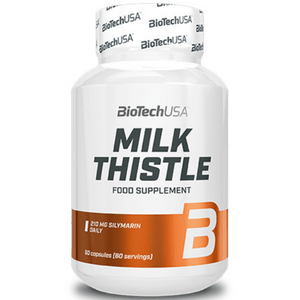BIOTECH USA Milk Thistle 60 Caps Подобрява здравето на черния дроб като спомага за по-бързото възстановяване. Предотвратява оксидативните клетъчни увреждания защото е мощен антиоксидант