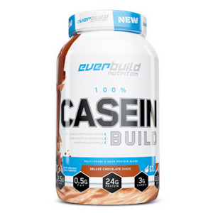 EVERBUILD 100% Casein Build 910g Спомага за покачването на мускулна маса. Чист мицеларен казеин като е идеален за употреба преди сън;