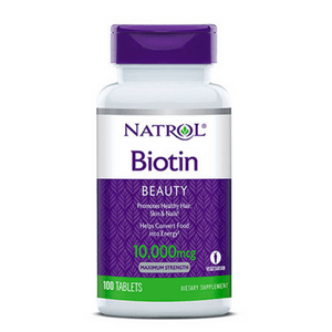 NATROL Biotin Maximum Strength 10,000 mcg 100 Tabs