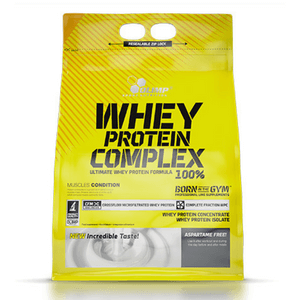 OLIMP Whey Protein Complex 100% 2270g Подпомага мускулния растеж и подобрява представянето.За по-качествено възстановяване като има тлично оусвояване