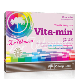 OLIMP Vita-Min Plus for Woman 30 Caps Подобрява тонуса и настроението като Подпомага метаболизма. Осигурява Здрав вид на кожата