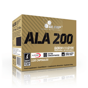 OLIMP ALA 200 120 Caps Укрепва здравето на черния дроб плюс мощно антиоксидантно действие. В подкрепа на сърцето , очите и помага за производството на енергия