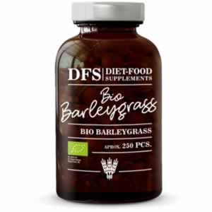 Diet Food Bio Barleygrass 490 mg 250 Tabs e Храна с изключителни здравословни свойства която е богат източник на витамини А, С, Е, плюс витамини от група В и бета-каротин. Съдържа цинк, желязо и манган