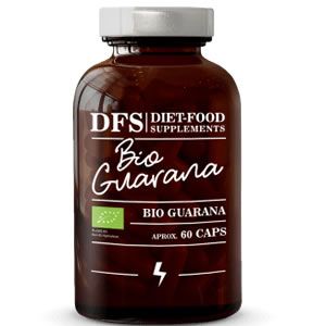 Diet Food Bio Guarana 500 mg 145 Caps Повишава енергията и издръжливостта на организма, а поради високото съдържание на антиоксиданти има антиоксидантни свойства. Чудесна алтернатива на кафето