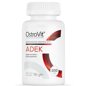 OstroVit ADEK Vitamin A + D + E + K 200 Tabs