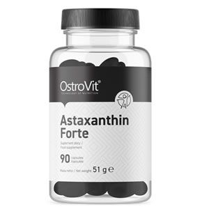 OstroVit Astaxanthin Forte 4 mg 90 Caps Защитава очите ни. Предпазва кожата ни от вредното въздействие на UV лъчите. Подобрява възстановяването. 