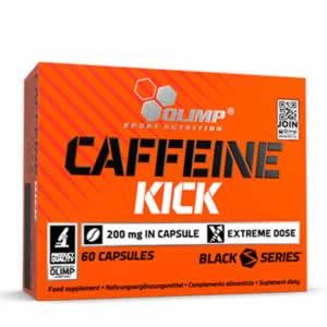 OLIMP Caffeine Kick 60 Caps  Най-голямата налична доза на 300 mg чист безводен кофеин в една капсула!