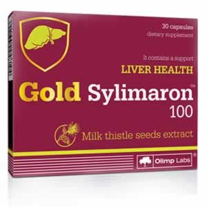 OLIMP Gold Sylimaron 100 30 Caps Осигурява комплексна подкрепа и предпазване на черноя дроб с богат екстракт от Магарешки Бодил със съдържание на Силимарин.