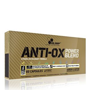 OLIMP Anti-Ox Power Blend 60 Caps Антиоксидативен ефект който дава по-здрава и красива кожа. Ускоряване на възстановяването след травма и редуциране на катаболните хормони и кортизола