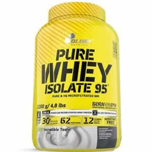 OLIMP Pure Whey Isolate 95 2200g Увеличава мускулната маса и сила и ускорява възстановяването.