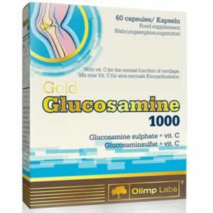 OLIMP Gold Glucosamine 1000 60 Caps Укрепва костите и ставите което улеснява движението. Има противовъзпалителни свойства и е отговорен за биосинтеза на протеоглюкан и колаген