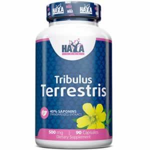 HAYA LABS Tribulus Terrestris 500 mg 90 Caps Подобрява хормоналния баланс и насърчава растежа на мускулна маса. Повишава издръжливостта, а като бонус увеличава сексуалното желание
