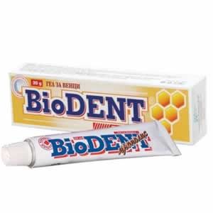 BioDent Гел за венци с прополис 20 гр Спира кървенето на вънците с пречистеният и стандартизиран български пчелен прополис и натурално масло от мента