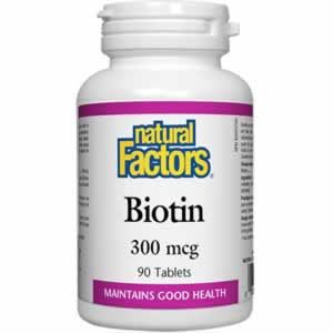Биотин 300 mcg x 90 таблетки Спомага за функционирането на потните жлези, костния мозък и нервната тъкан