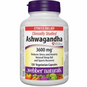 Ashwaganda Ашваганда 300 mg x 120 капсули Допринася за намалявана на нервното напрежение и безпокойството у лица с анамнеза за хроничен стрес.