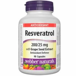 Ресвератрол 200 mg с Гроздово семе 25 mg х 90 капсули