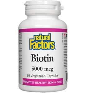 Biotin Биотин 5000 µg Коса, кожа, нокти 60 капсули