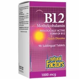 Витамин B12 (метилкобаламин) 1000 µg, 90  Спомага за нормалния приток на кислород в кръвта, поради което органите и тъканите се връщат към правилното си функциониране.