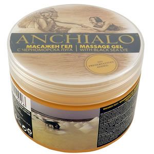 Масажен гел от черноморска луга ANCHIALO, 300 гр Прилага се при болки в ставите и мускулите. Приятен аромат на грозде. Помага при лечението на хемороиди, акне, псориазис и разширени вени.