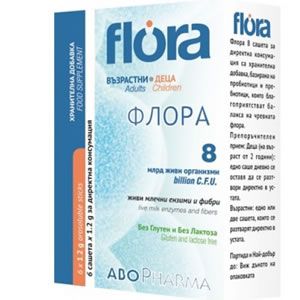 AboPharma Flora 8 Синбиотик за деца и възрастни 6 сашета