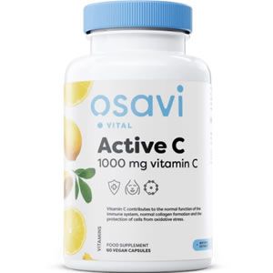 OSAVI Актив Витамин C 1000 mg 60 Изключителна, патентована форма на витамин С (PureWay-C®) с метаболити на мастни киселини и биофлавоноиди.