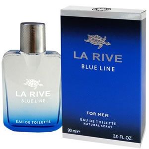 Тоалетна вода за мъже Blue Line, La Rive 90 мл Дървесен флорален мускус за мъже.