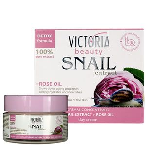 Victoria Beauty Snail Extract Розово масло 50мл Розово масло и екстракт от охлюв! Специално разработен продукт за красива и здрава кожа