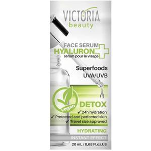 Victoria Beauty Hyaluron + Superfoods Серум 20мл Незабавен хидратиращ ефект,  който подобрява тена и свежестта на кожата