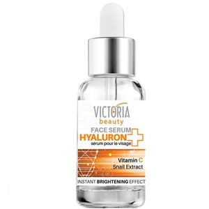 Victoria Beauty Hyaluron + Vitamin C Серум 20мл Изсветляващ серум за лице с незабавен ефект против признаците на стареене