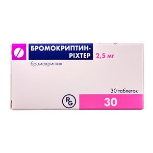 БРОМОКРИПТИН таблетки 2.5 мг x 30