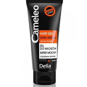 Delia CAMELEO Гел за коса Extra Strong 200мл е СУПЕР СИЛЕН ГЕЛ ЗА КОСА с естествени копринени протеини и витамин Б5